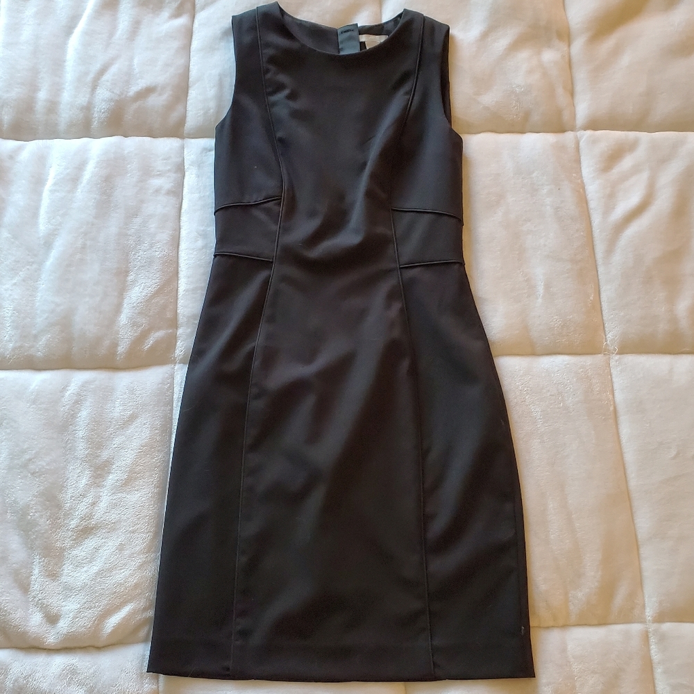 H&M Knee Length Black Work Dress